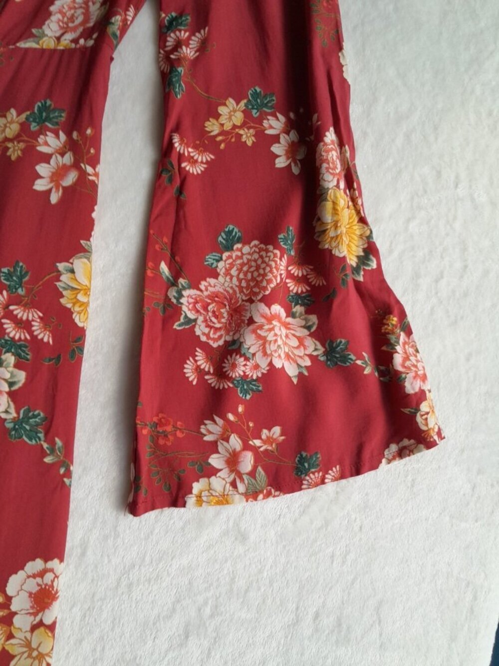 Forever 21 Floral Casual Boho Beachy Vacation Party Maxi Dress Romper Size M - Picture 4 of 11